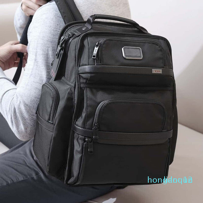 

Tumi tumin alpha 3 Series ballistic nylon men's black business backpack computer bag backpack, Navy blue