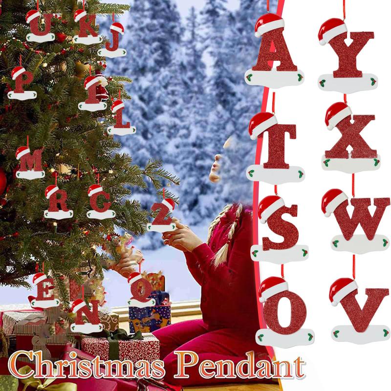 

Christmas Decorations Tree Decoration Pendant Personalized 26 Letter Ornaments Year Gift Home 2022