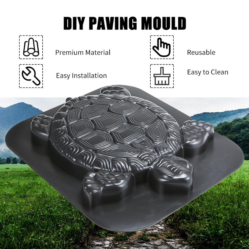 

Paving Mould Tortoise Shape Stepping Stone Road Path Maker Mould DIY Lawn Concrete Paving Garden Patio Path Molds Walkway Moulds