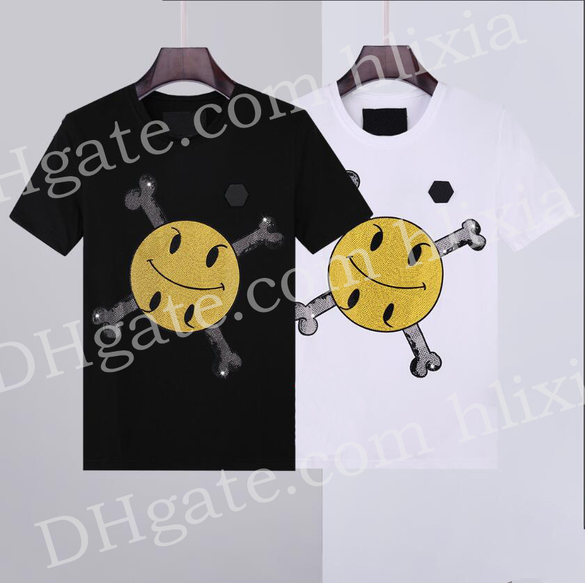 

2021 NEW Hot Sale T-Shirt Men Shortsleeve Stretch Cotton Jersery Tee Men's Embroidery Tiger Printed Bird Snake Crew Collar T -shirt #676, White;black