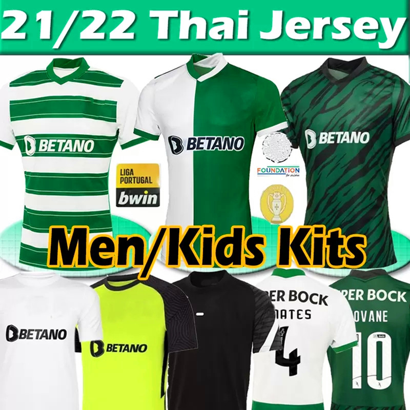 

Sporting CP 21 22 Lisboa soccer jerseys Lisbon Special Jovane Sarabia Vietto 2021 2022 Sporting Clube de football shirt men kids kit maillots de foot top Wear, Colour 6