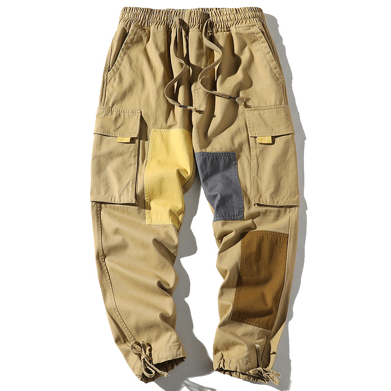 

2021 New Jogger Leisure Sportswear Trousers Hip Hop Streetwear Mens Cargo Fashion Patchwork Men Pants Dropshipping 1m5m Py2y, 297 khaki