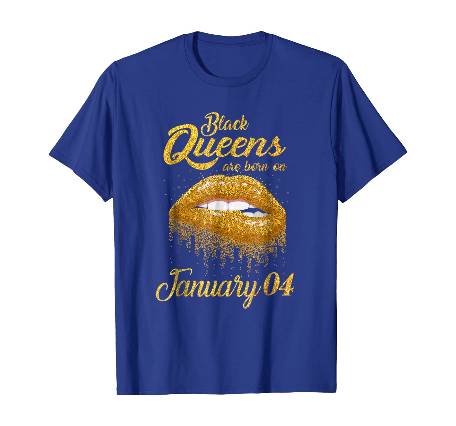 

Black Queens Are Born On January 04 Shirt for Women Girl, White;black