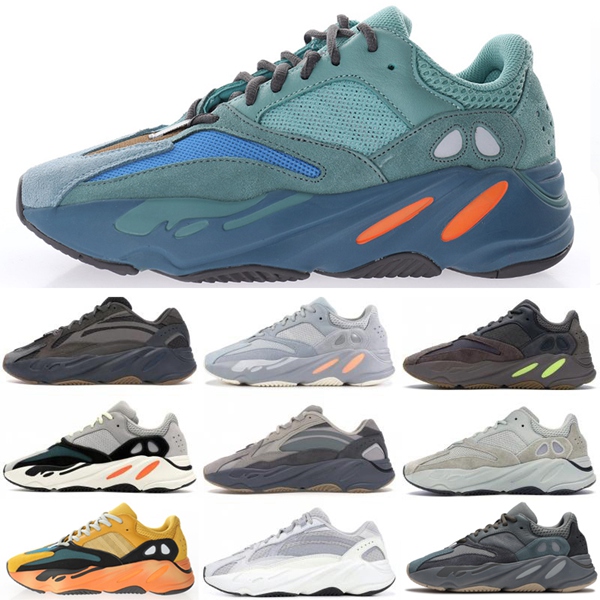 

Kanyes 700 Faded Azure Women Mens Running Shoe Teal Bright Blue Magnet Version 1 2 SUN Fadazu Bone Utility Black West Vanta Static Analog Ge