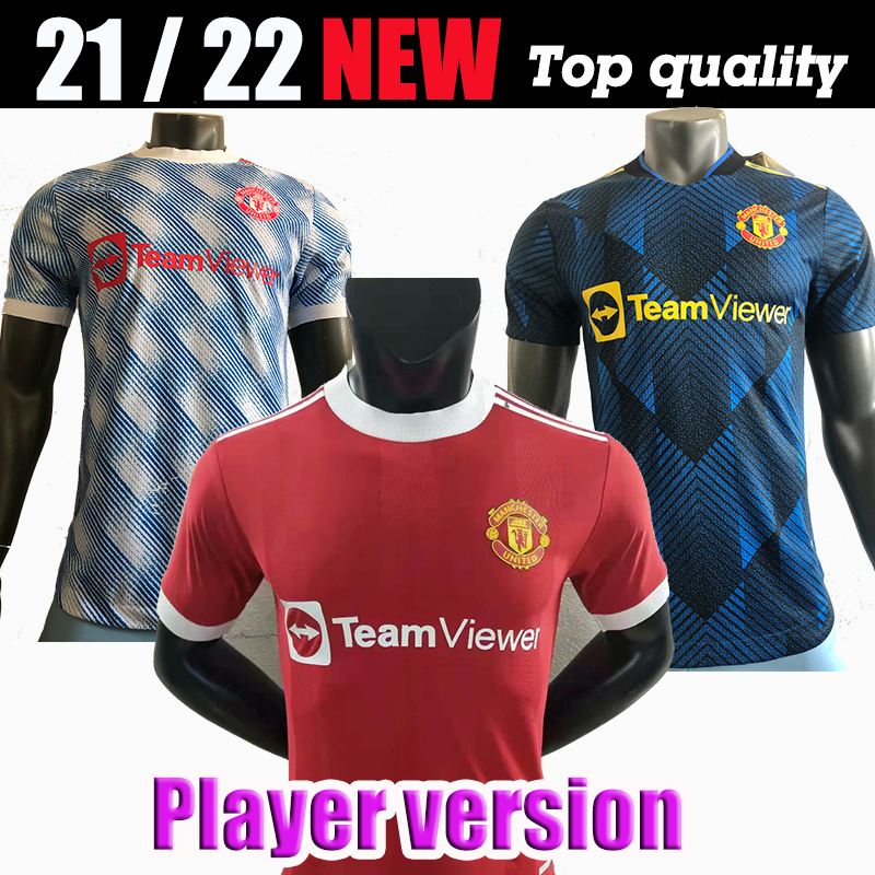 

Player version 21 22 Soccer Jerseys MAN UTD Fans SANCHO BRUNO B.FERNANDES CAVANI MARTIAL POGBA RASHFORD football shirt 2021 2022 women kit shirts