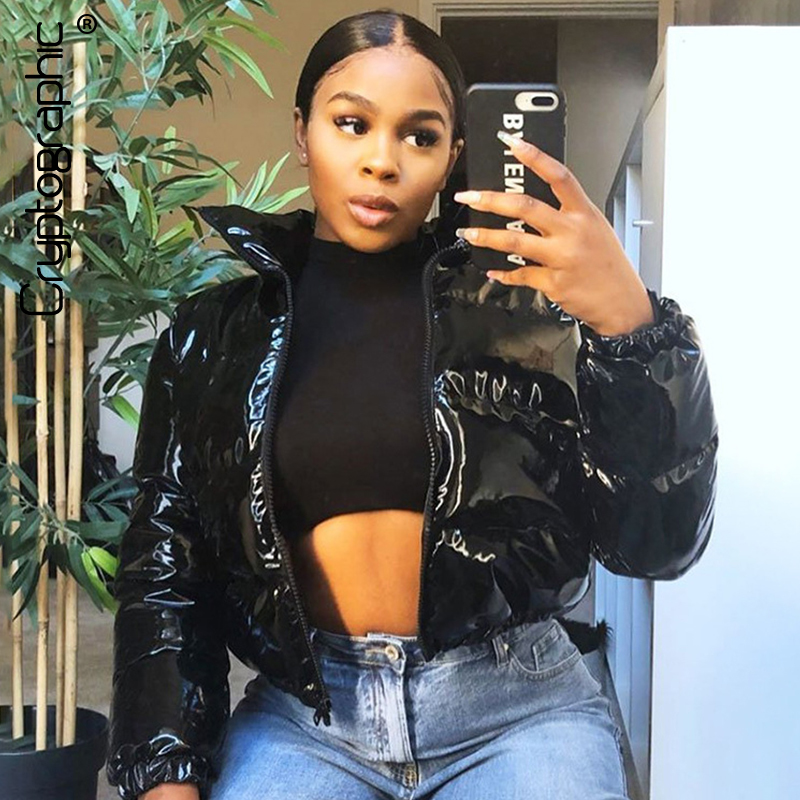 

Ic Winter Cropped Puffer Jacket and Coats Down Coat Women Bubble Outerwear Fashion Cropped Coats Plus Size Clothes, Red