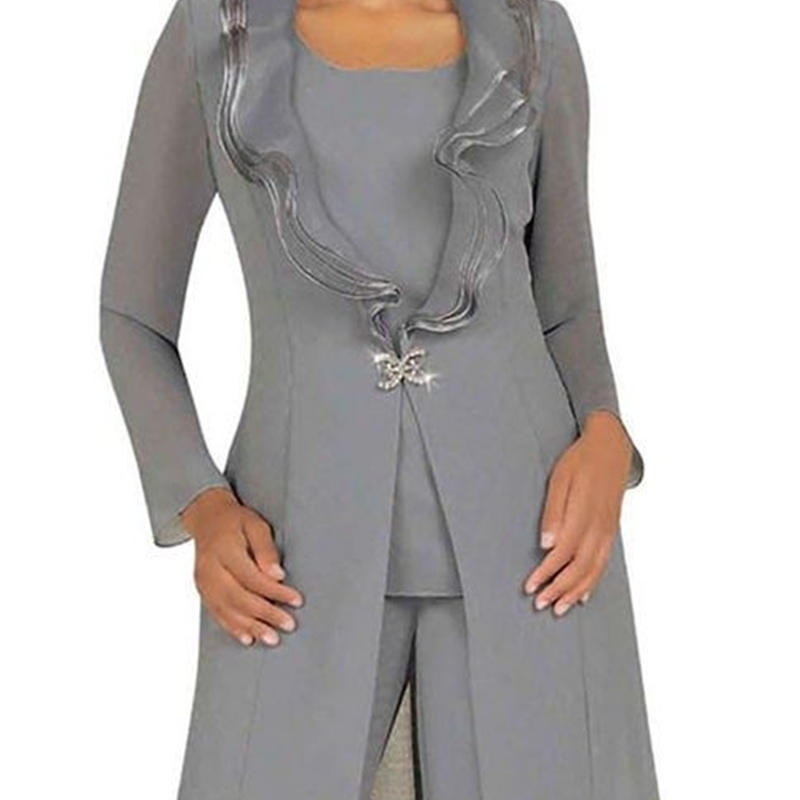 Silver Evening Pant Suit Australia 