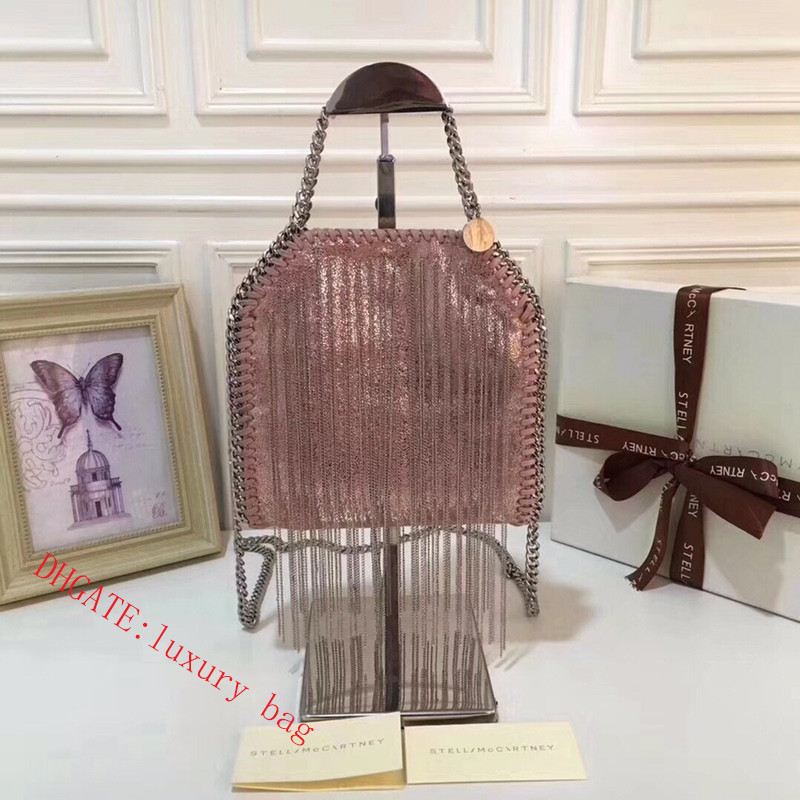 

Womens Luxury Designer Shoulder Bags Brand tassel Fashion Bag Mini classic environmental protection PVC fabric handbag metal soft handbags, Make up the difference