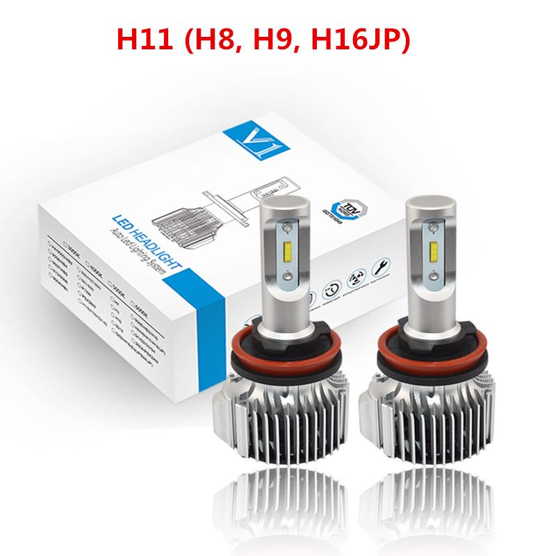 

Car Headlights Verson H11/H8/H9/H16 LED Headlight Fog Bulbs-LUMILEDSLUXEON ZES Chips-90W 10000LM 6000K-Hi/Lo Beam/ Light-2 Yr Warranty