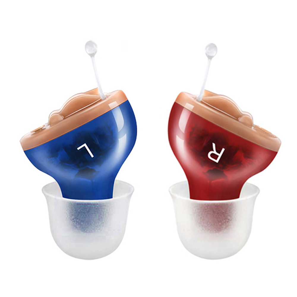 

Mini CIC Hearing aid Invisible Sound Amplifier Volume Adjustable Ear Hearing Assistant Helper for Deaf Elderly For Right LeftScouts