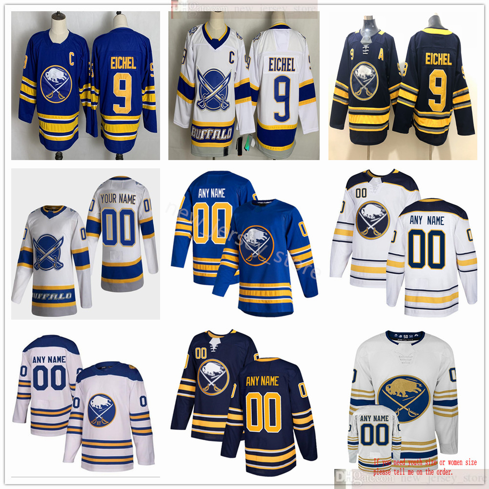 

Custom 2021 Reverse Retro Man Women Kids Youth Hockey Buffalo Sabres Jack Eichel Sam Reinhart Rasmus Ristolainen Dahlin Zemgus Girgensons Ta, Black;red