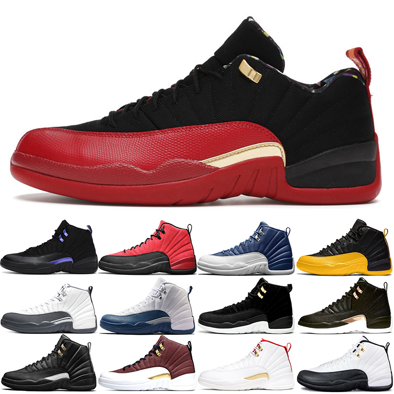 

2021 Jumpman 12s Men Basketball Shoes 12 Lagoon Pulse Super Bowl Indigo Dark Concord Utility Twist University Gold Mens Trainers Sports Sneakers Size 7-13, 1 dark concord