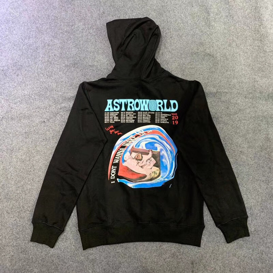 

2021 New Travis Scott Astroworld Eu No Quero Acordar Tour Hoodie Masculino Feminino De Alta Qualidade Moletom Com Capuz 91mz, 29