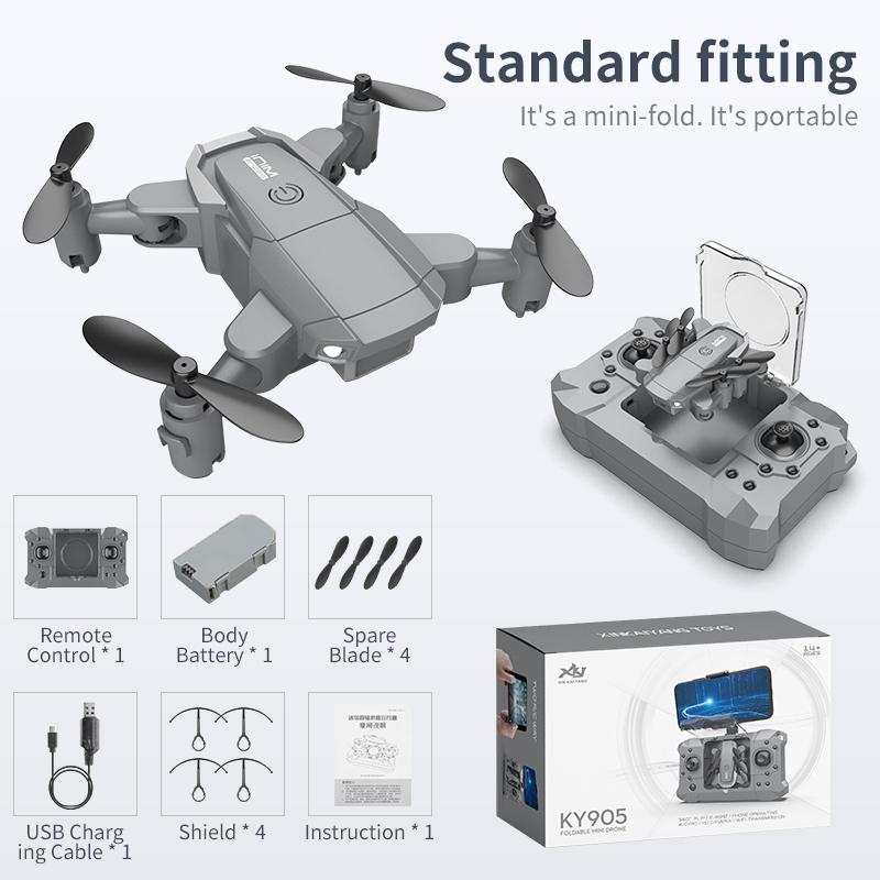 

KY905 Mini Drone with 4K Camera HD Foldable Drones Quadcopter One-Key Return FPV Follow Me RC Helicopter Quadrocopter Kid's Toys new 2021