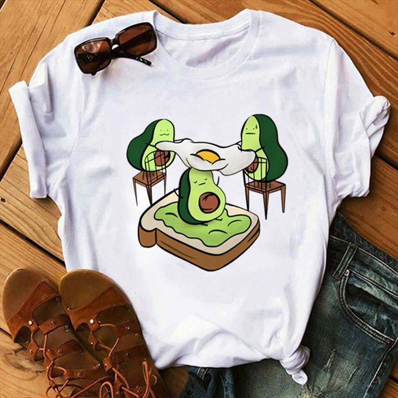 

funny and women summer cute mens t shirts avocado womens printed tees female short sleeve white for lady casual, White;black
