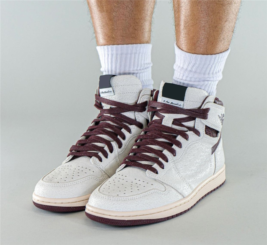 

2021 A Ma Maniere x Authentic 1 High OG Shoes Men Sail Burgundy Crush 3S Mocha White Medium Grey Violet Ore Outdoor Sports Sneakers With Origingl Box US5-13, Customize