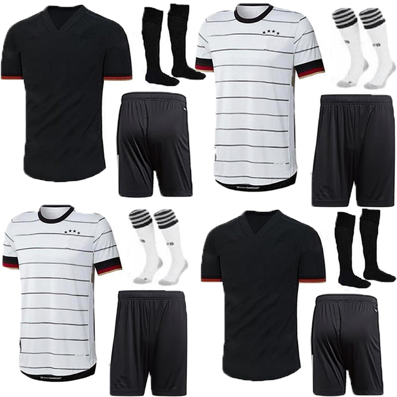 

kids kit Germany 20 21 soccer jersey Home Away HUMMELS KROOS DRAXLER REUS MULLER GOTZE KIMMICH GUNDOGAN 2020 football shirt uniforms, Black