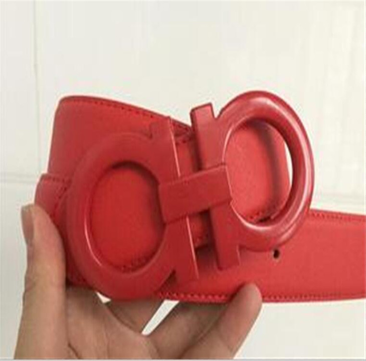 

2022 Fashion Big buckle genuine leather belt with 8 designer belts men women high quality new mens belts AA16, Black;brown