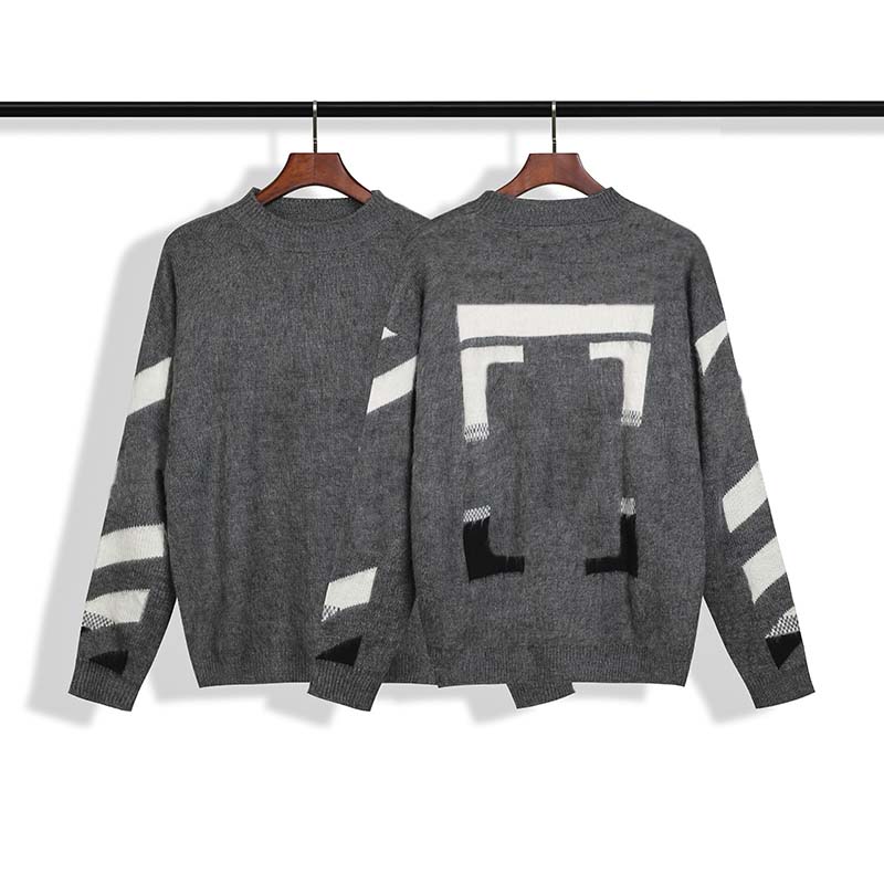 

Mens Designer Sweaters Hoodies Womens Casual Round Neck Long Sleeve Sweater Couples High Quality Sweatshirt Black White Size S-2XL Unisex