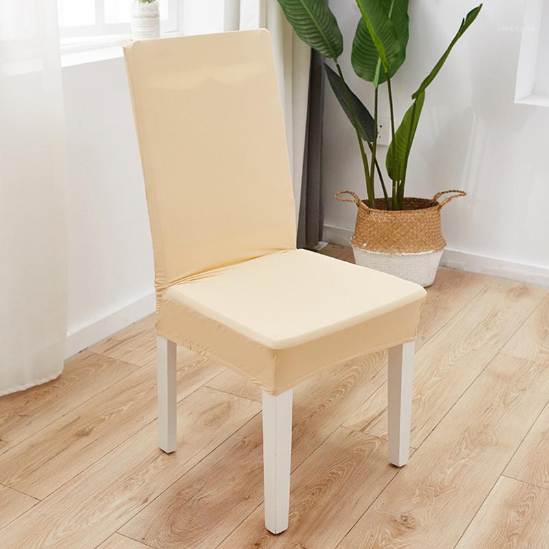 

Spandex Chair Covers Solid Color Protective Case Stretch Covering For Chairs Wedding Banquet Home Decor Seat Cover