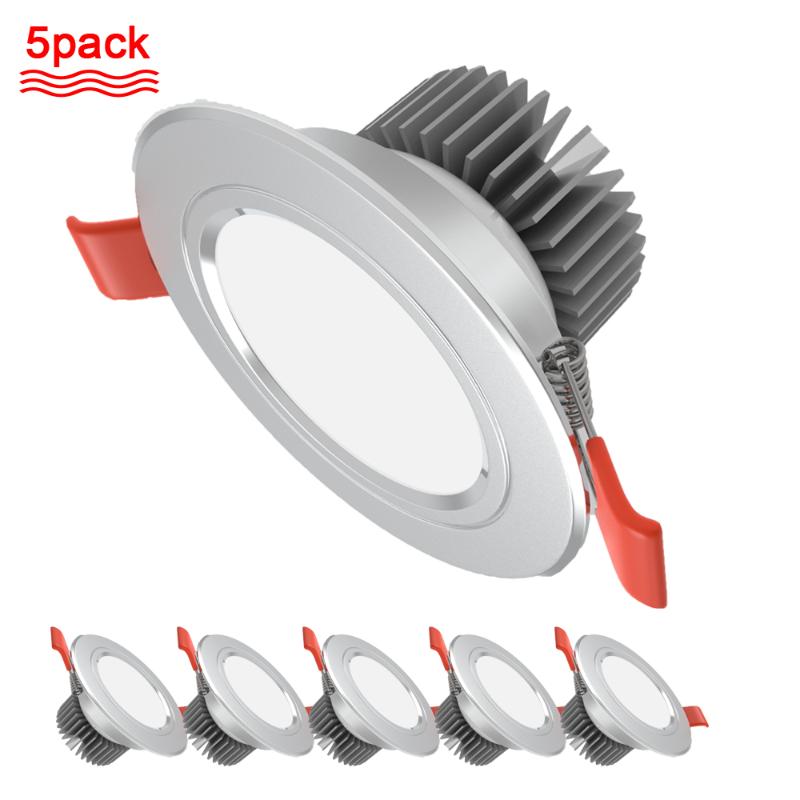 

5PCS/LOT LED Downlight 110V 220V Ceiling recessed downlight round ceiling light