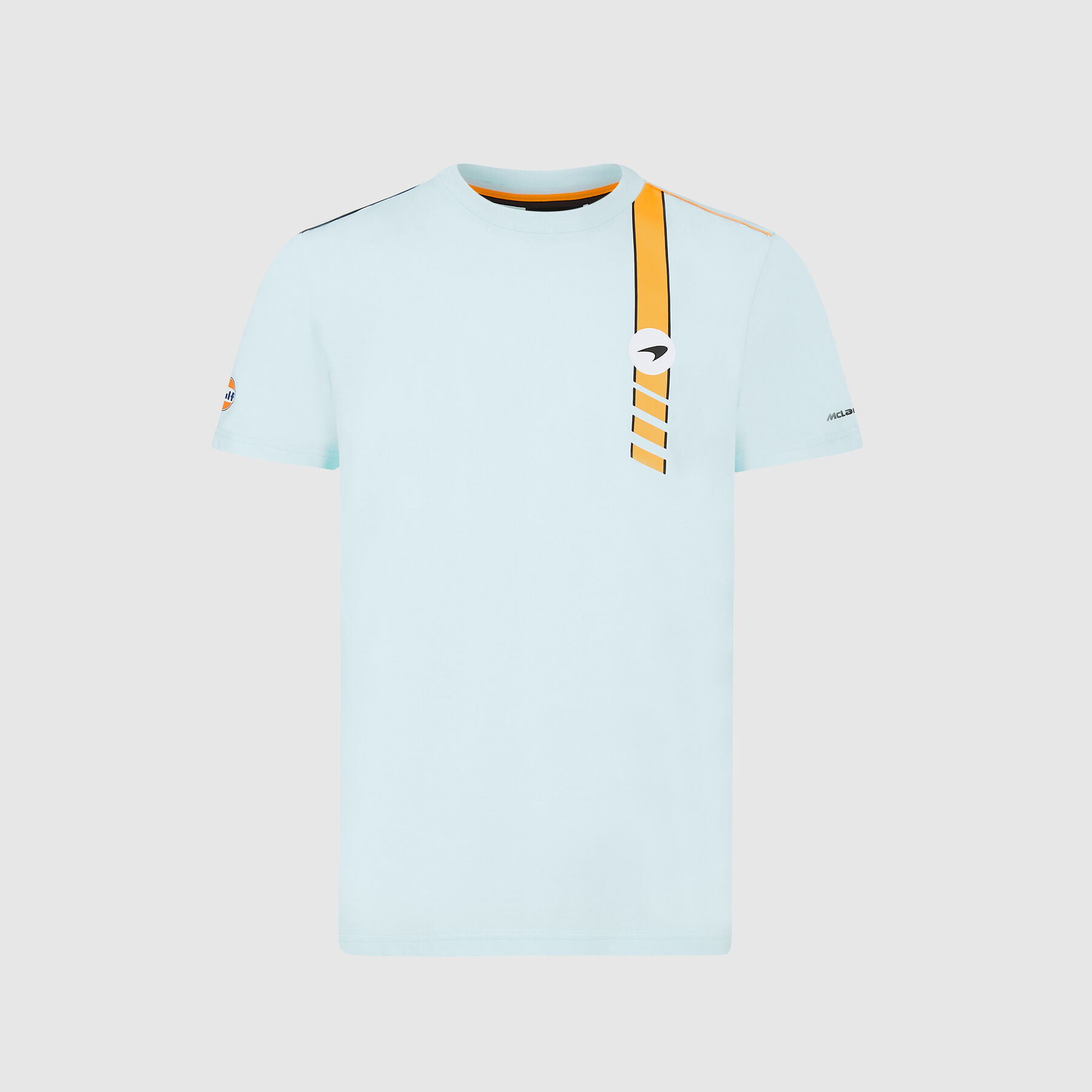 

T-Shirt Vero F1 Frmula Um Mclaren Equipe De Manga Curta Gulf Oil Co-marcado Azul Driver Tema Comemorativo T-shirts Corrida Fs, White