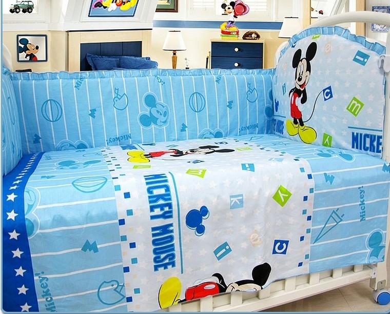 

Discount! 6/7pcs Baby Cot Bedding Set Infant Beddding Around Piece 100% Cotton ,Duvet Cover,120*60/120*70cm Sets