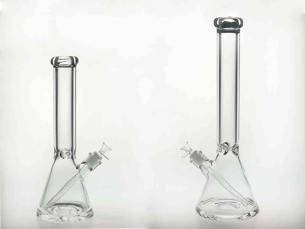 

Glass Bong dab rig Glass Hookah Bongs & Pipes & Rig 50*9mm 14inch or 18inch Beaker with 14/19mm Downstem and bowl 1400G/Pc GB027