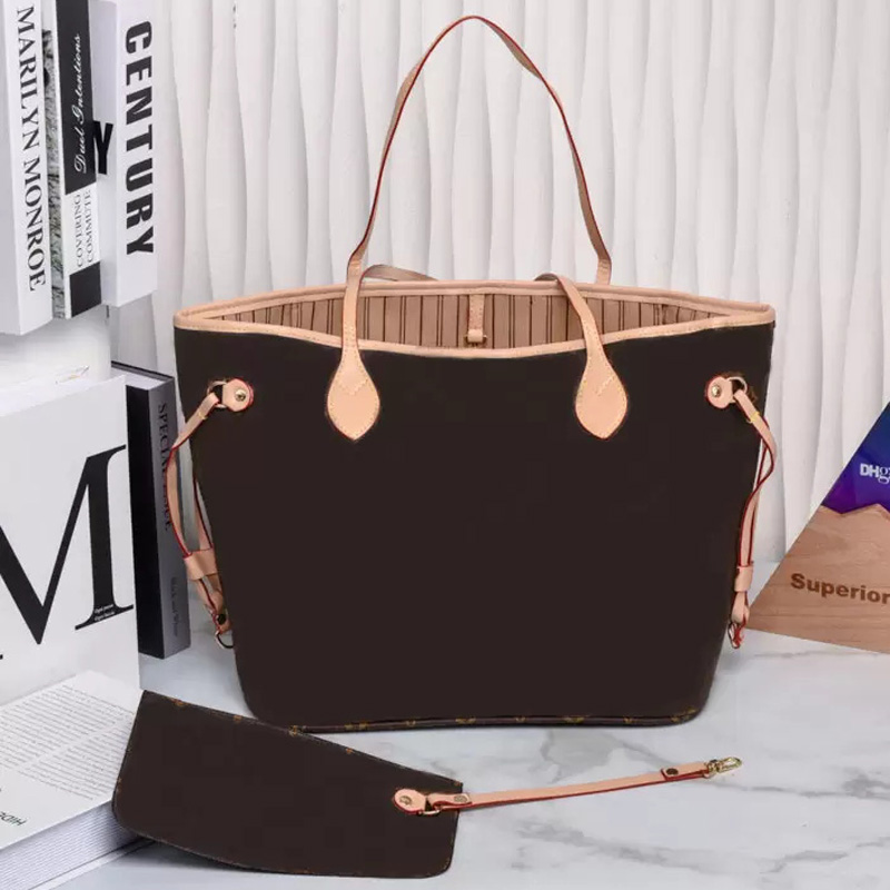 

2pcs/set New fashion women handbags ladies designer composite bags lady clutch high qulity bag shoulder tote female purse with wallet MM size, Foam