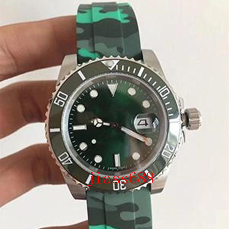 

men's mechanical automatic sports watch sport self-wind stainless steel dial + multicolor rubber band, Slivery;brown