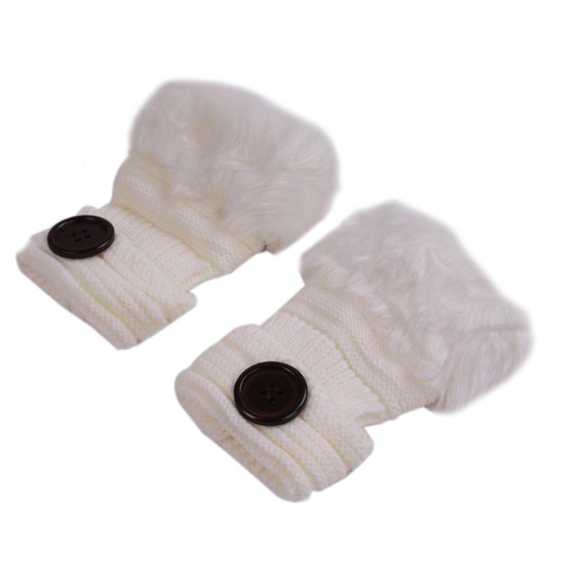 

Five Fingers Gloves Autumn Winter Solid Students Write Keep Warm Korean Knitting Lady Fingerless Protection Hand Hair Mouth Women