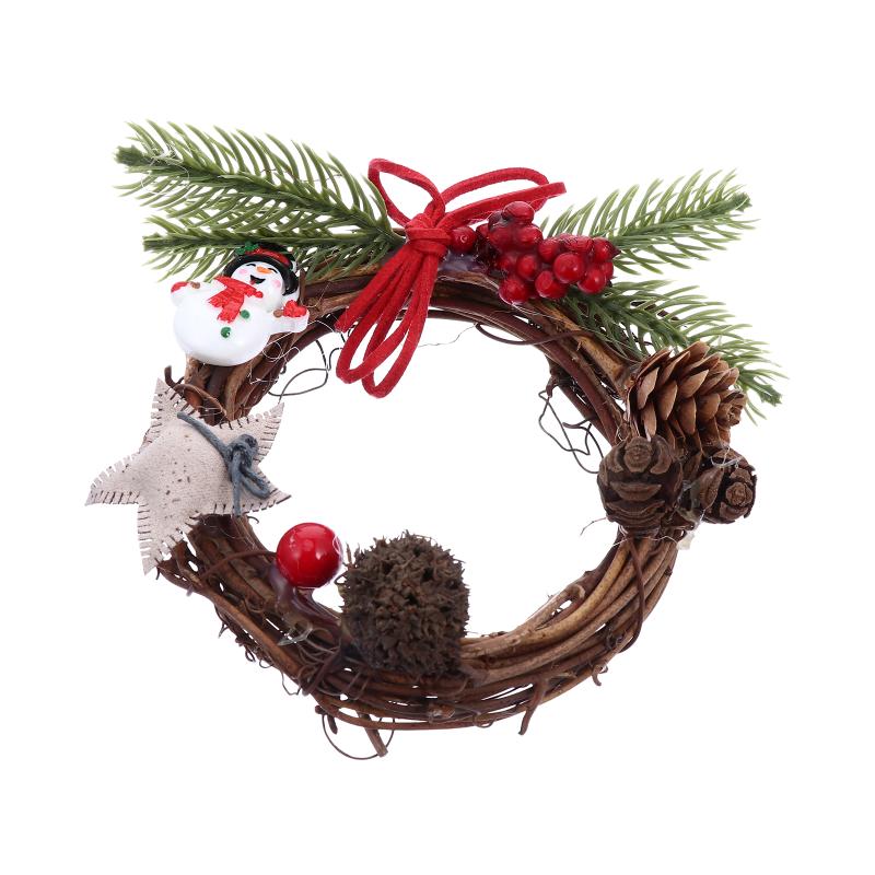 

Christmas Decorations Natural Wreath Party Mini