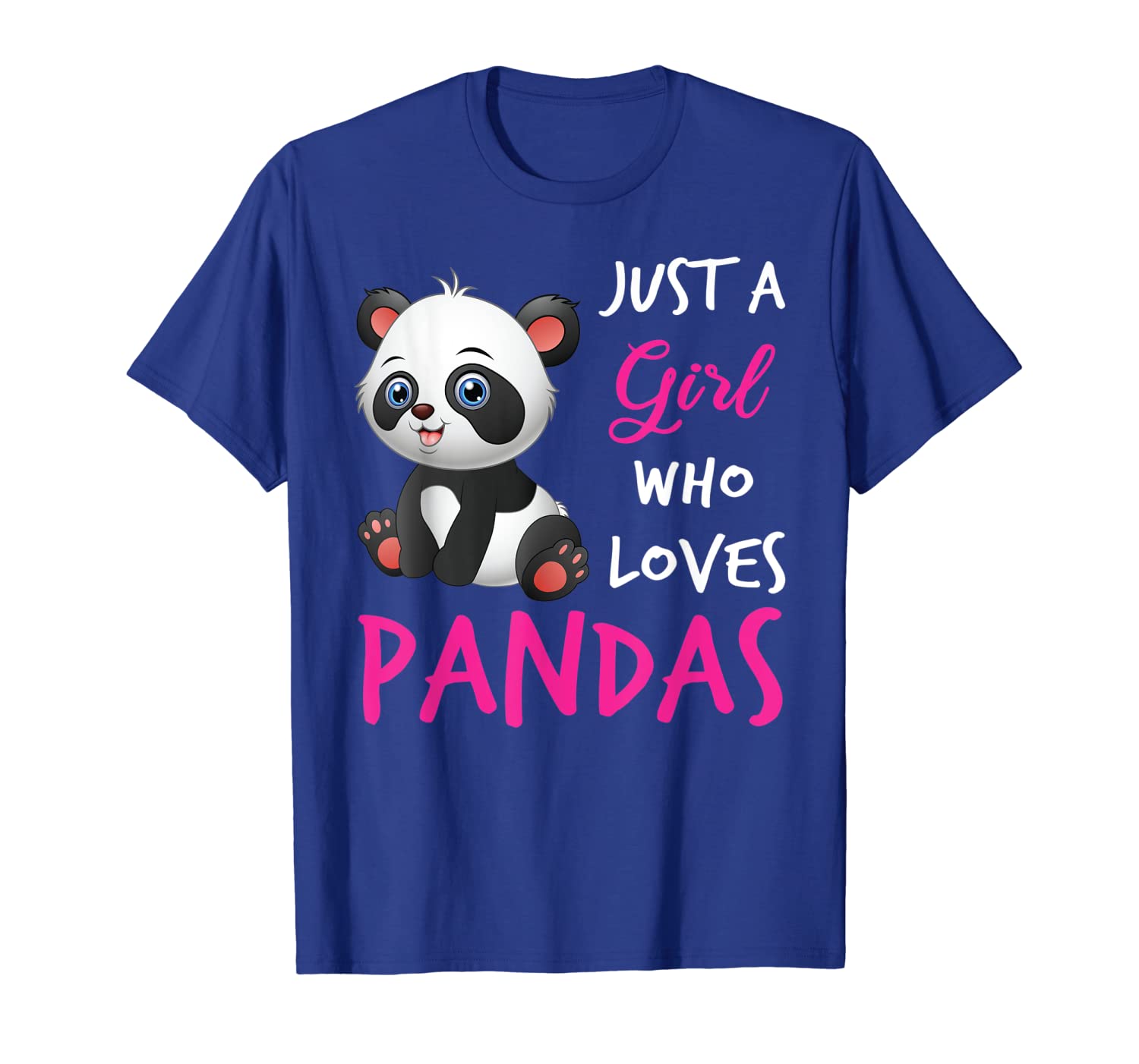 

just a girl who loves pandas t-shirt - girl who loves pandas, White;black