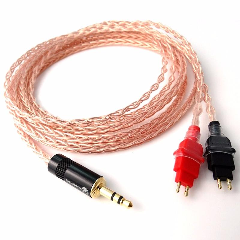 

Smart Power Plugs Litz Braid 8 Cores 5n PCOCC Copper Headphone Upgrade Cable For HD580 HD600 HD650