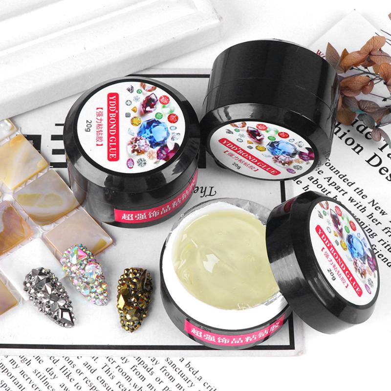 

Nail Gel 20ML Art Rhinestone Glue Strong Firm Metal Crystal Gemstone Diamond Decoration DIY Transparent Tool