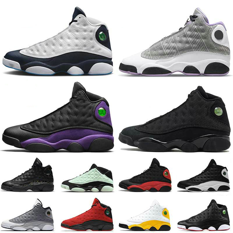 

Jumpman 13 13s Mens Basketball Shoes Low Singles Day Trainers Houndstooth Retro Reverse Bred Court Purple Obsidian Hyper Royal Starfish Outdoor Men Sports Sneakers, Bubble package bag