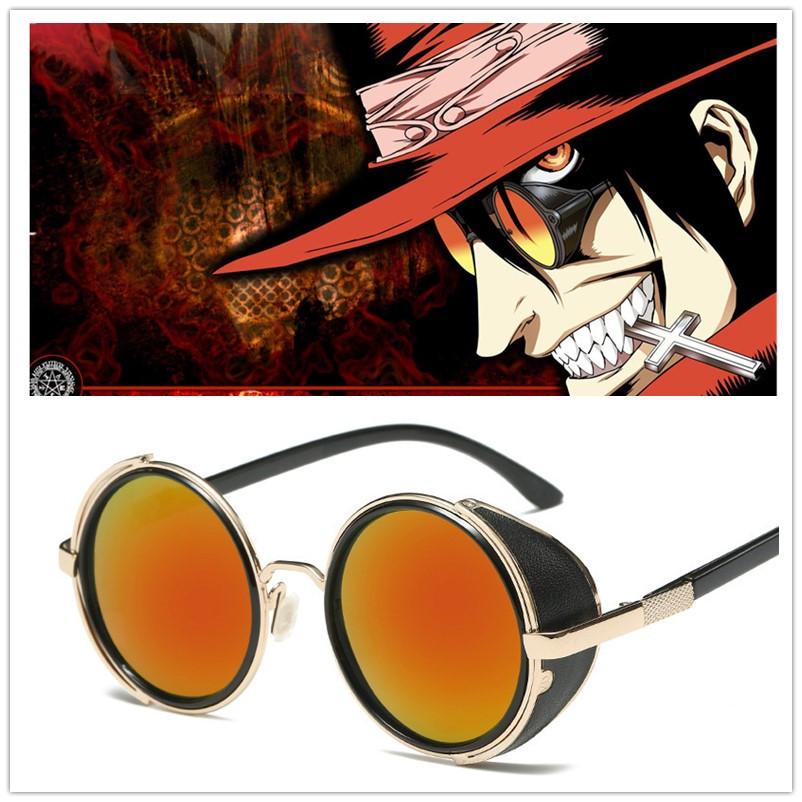 

Costume AccessoriesAnime HELLSING Alucard Cosplay Glasses Vampire Hunter Orange Sunglasses Men Women Punk Glasses HELLSING Cosplay Prop