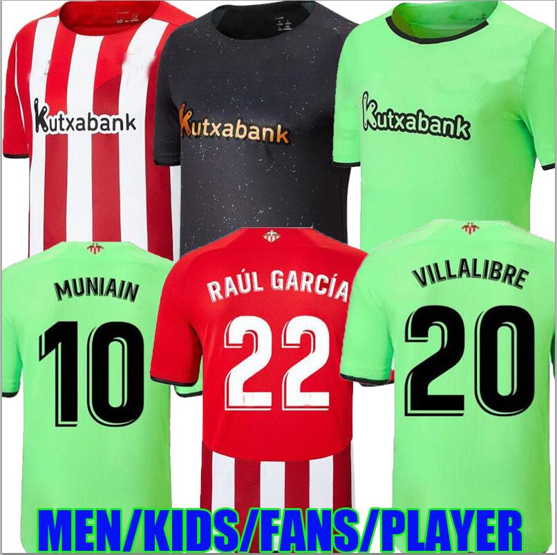 

fans player version WILLIAMS Soccer Jerseys Athletic I.MARTINEZ RAUL GARCIA VILLALIBRE football shirts YURI B. MUNIAIN VIVIAN NUNEZ camisetas de fútbol 2021 2022, Goalkeeper black player version