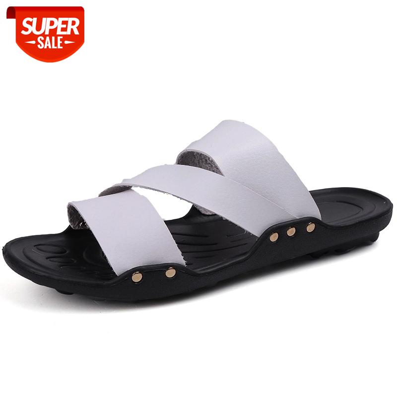 

2020 Slippers Men Slippers Flip Flops Beach Soft Bottom Shoes Wild Comfortable Outdoor Man Shoes Flip Flop Zapatillas Hombre #2K2J, Black