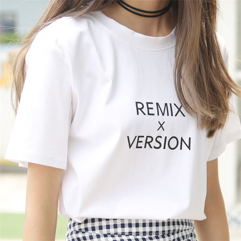

2021 New Ulzzang Korean Fashion Schoolgirl Letter Printing Summer Harajuku Loosed Oversize Short Sleeve T-shirt of Tumblr Women 7aod, Yellow