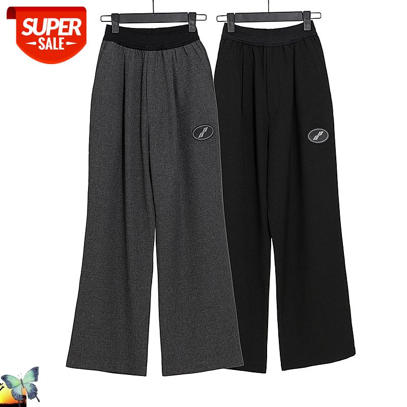 

Autumn Winter New Welldone Classic Washed Sweatpants Men Women High Quality Casual Cotton We 11 Done Trousers #oz8n, Black