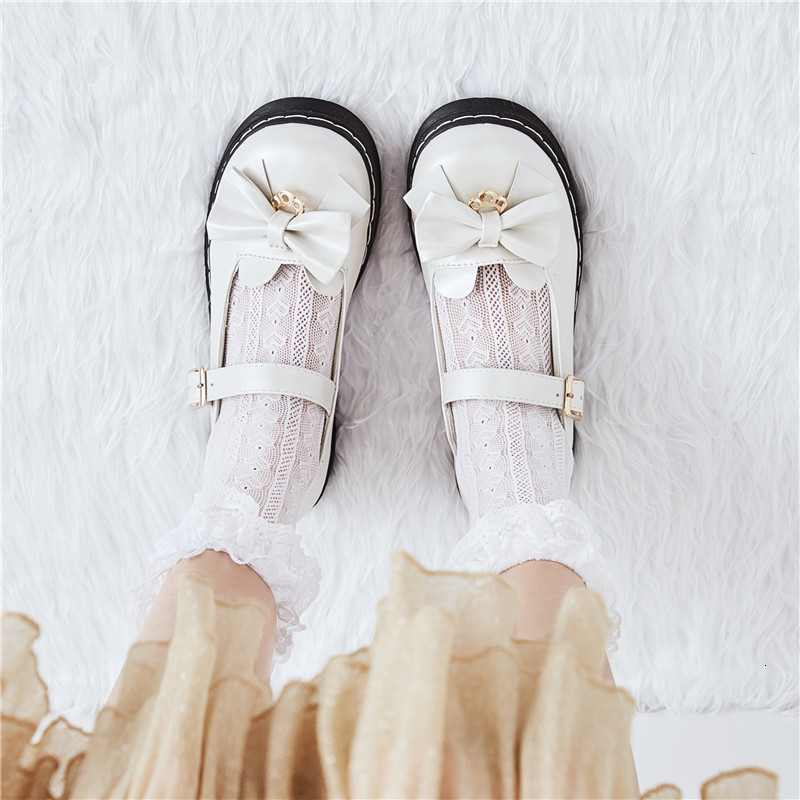 

Jk Student's Uniform Dressed in Ladies'shoes Sweet Girls Kawaii Tea Party Monk Anime Straps Lolita Women's Shoes Harajuku Apartments Shff