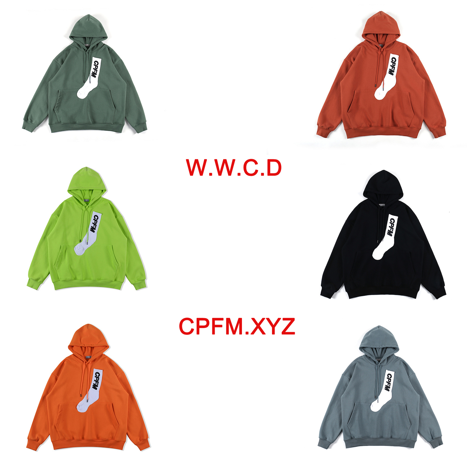 

2021 New Cpfm,xyz Sock Patched Embroidery Women Sweatshirts Hiphop Men Hoodies 8nfi, Army green