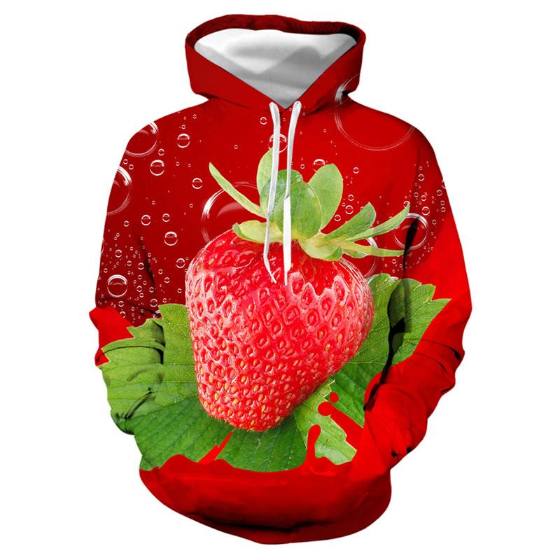 

Women's Hoodies & Sweatshirts Fruit Long Sleeve 3D Sweatshirt Pullover Tops Blouse Hoodie, Q9