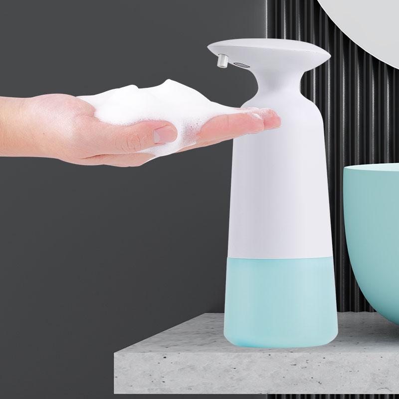

Liquid Soap Dispenser Automatic Foam Dispensers USB Charging Smart Sensor Washing Hand Machine For Bathroom Accessories High Quality ABS Mat