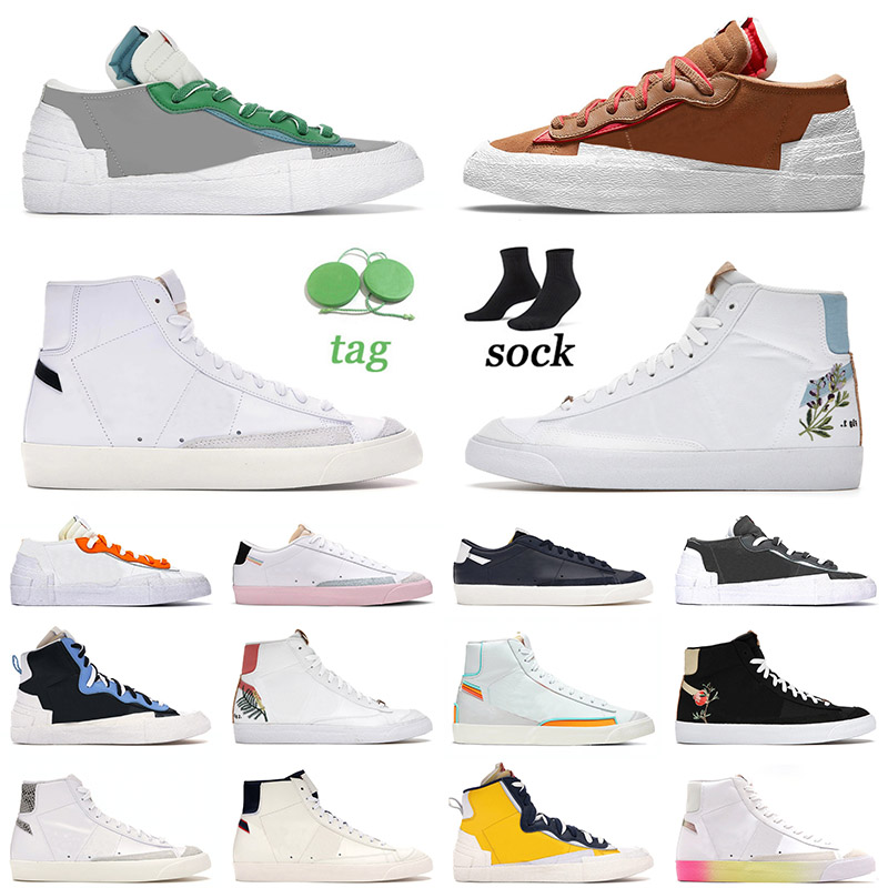 

2022 Fashion Blazer Mid 77 Vintage Platform Casual Shoes Mens Womens Low British Tan Green Indigo Race Blue City Pride Chicago Trainers Sneakers 36-45, C23 white pink 36-40