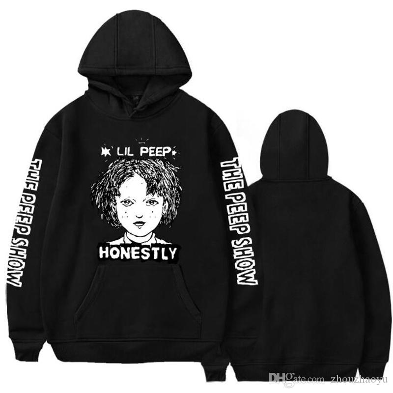 

Hip Hop Rapper Lil Peep Sweatshirt Streetwear Hoodie Men Women Hoodies 2018 New Pullover Men Long Sleeve Oversized 4XL, The custom