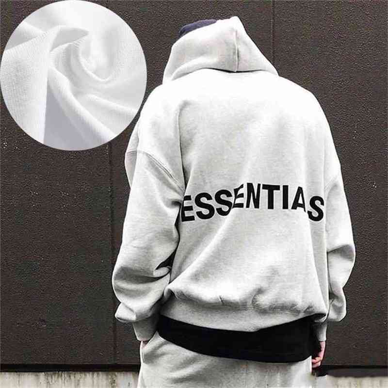 

Essentials sweater fashion clothes autumn hooded couple's wear winter men's loose coat, Black