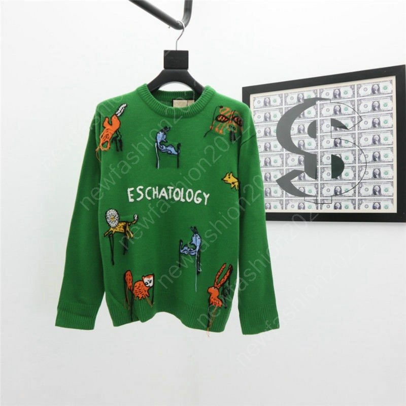 

Men Designer Sweaters Long Sleeve Fashion Brand Top Autumn Spring Clothing Letter Embroidery Pullover Sweater Coat Jumper Freyaes Hartas animal wool jumper