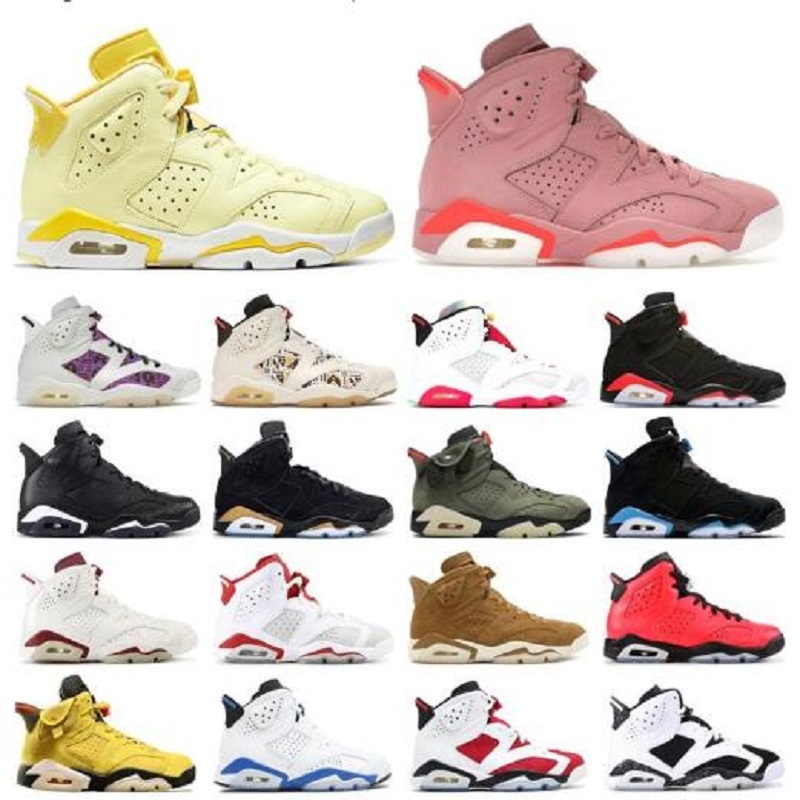 

2021 White Shoes Jumpman Women Mens Basketball Shoes 6s Hare 6 Satin Tech Chrome Quai 54 Trainers Sneakers, #20